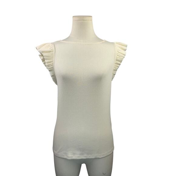 Women’s J.Crew*NWT* White Polyester Blouse - Size M - Picture 1 of 7